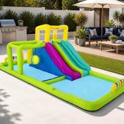 Outdoor Fun with Inflatable Water Slide Park 710x310x265cm
