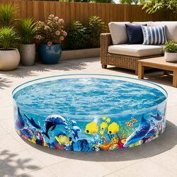 Colorful 183cm Kids Above Ground Pool for Outdoor Fun