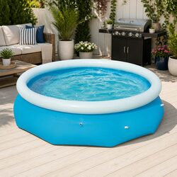 Family-Friendly Inflatable Pool 305cm x 76cm for Backyard Fun