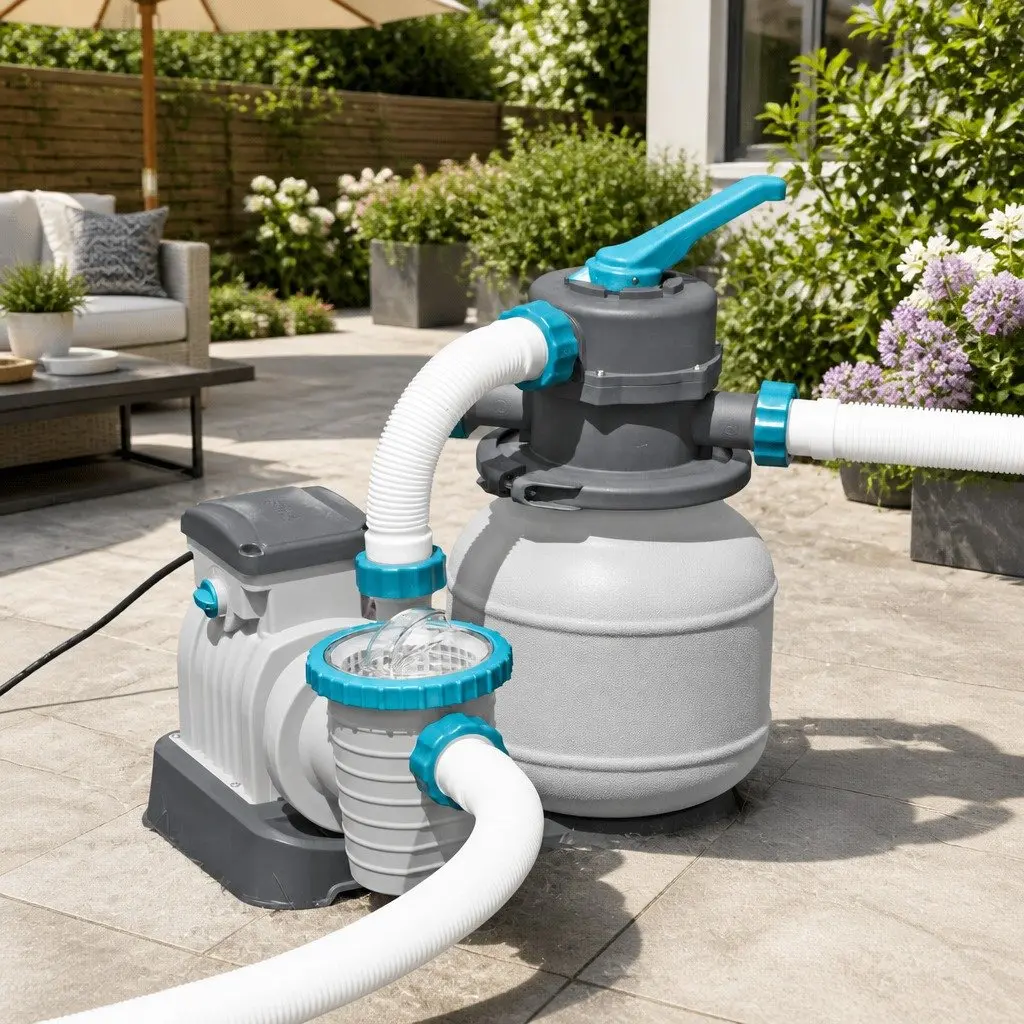 Pool Sand Filter Pump 1500GPH 5678L/H Above Ground Swimming Pool Filtration