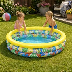 Summer Fun Inflatable Kids Pool 1.68m Floral