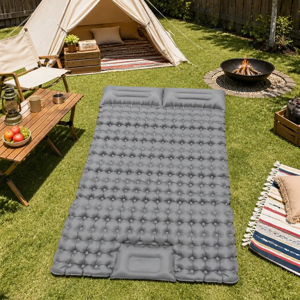 Self Inflating Camping Mattress Double 9cm Thickness Quick Self-Inflation