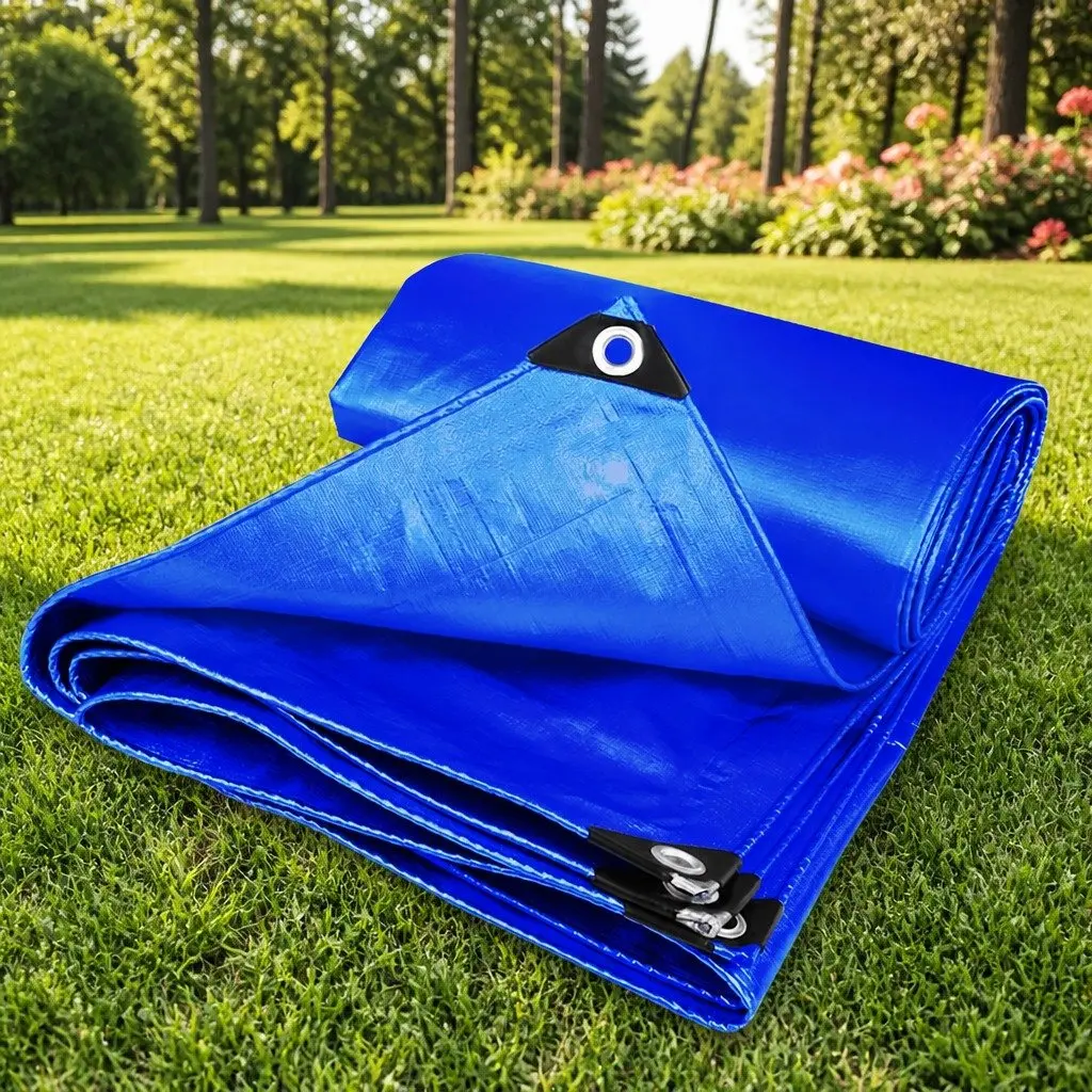 Heavy Duty Tarp 200GSM 3.05x6.10m Waterproof All-Weather Outdoor Camping Cover