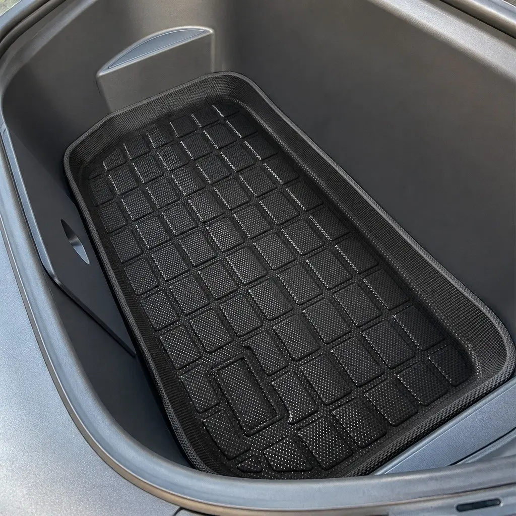 Car Floor Mats Set for Tesla Model Y 5 Seat Waterproof TPE Custom Fit Front Rear Trunk Toolbox