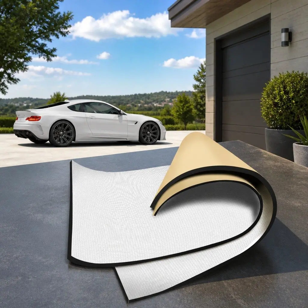 Automotive Sound Insulation Foam Roll 10mm x 5M Self-Adhesive Vibration Reduction