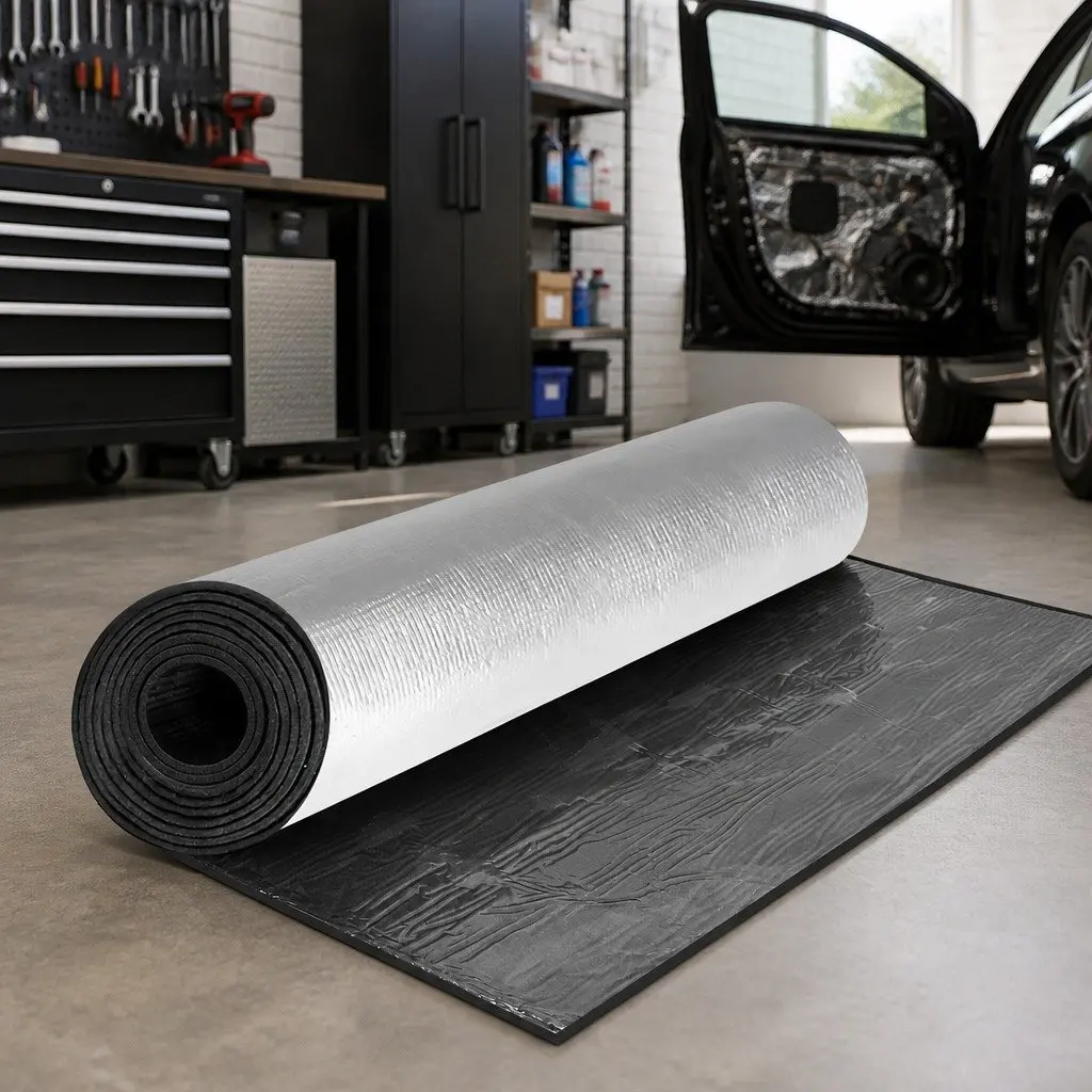 Sound Deadener Foam Insulation Roll 4.5m x 1m Waterproof Fireproof Noise Vibration Heat