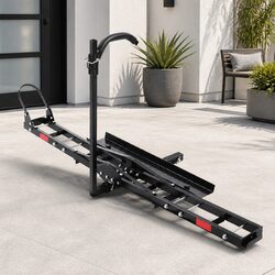 Space-Saving Motorcycle Carrier Ramp for Easy Transport