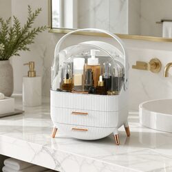 Makeup Organizer Portable Cosmetic Storage Box Jewellery Holder with Drawers