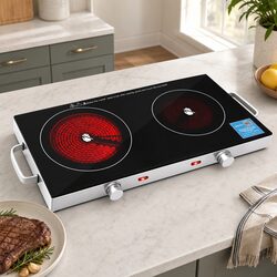 Space-Saving Dual Burner Ceramic Cooktop for Every Kitchen
