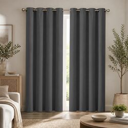 Charcoal Blackout Curtains for a Peaceful Living Space