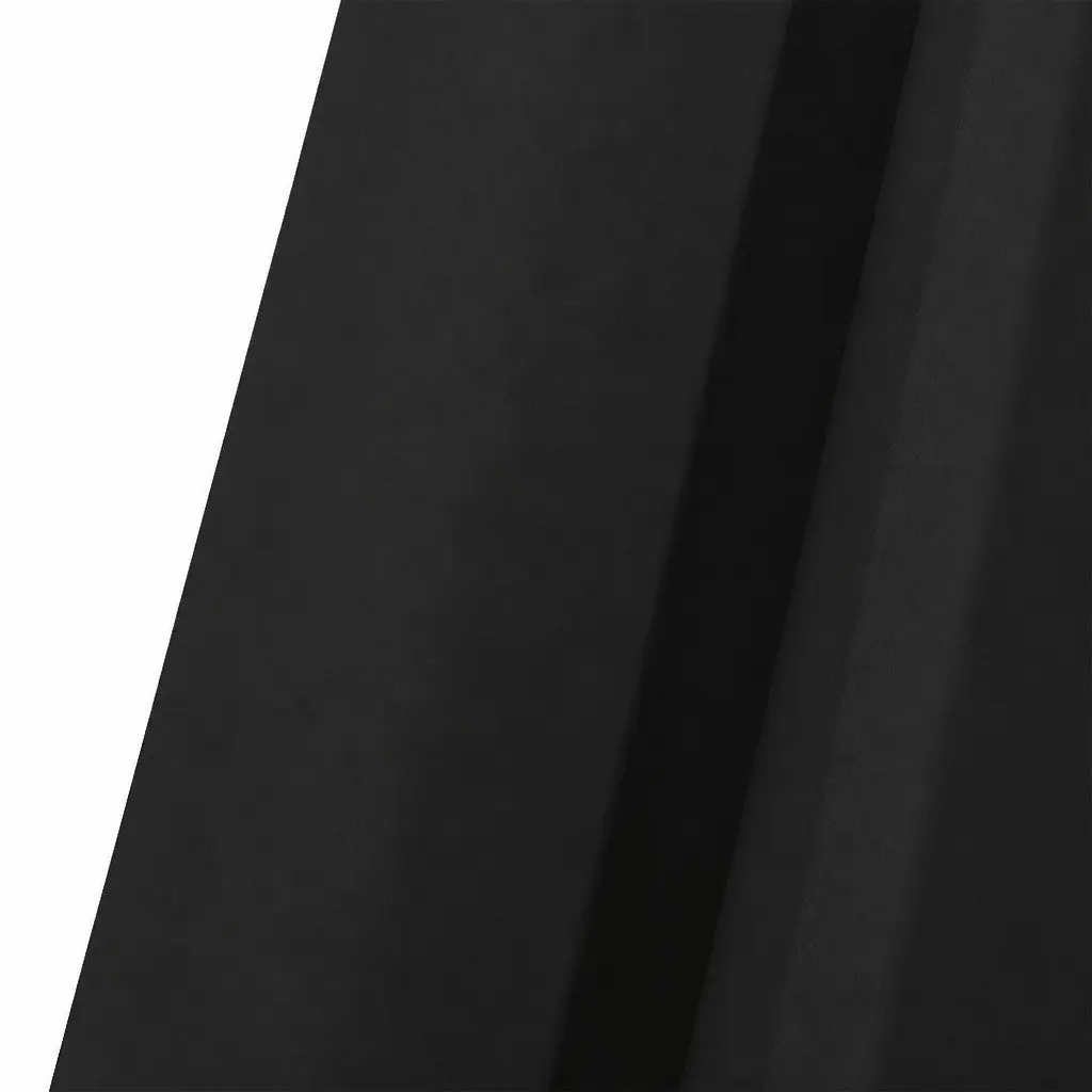2x Blockout Curtains Panels 3 Layers Black Eyelet Room Darkening Window Drapes