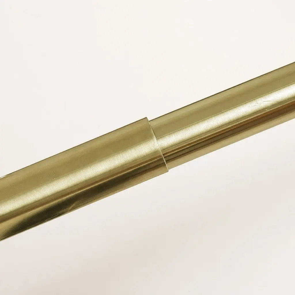 Extendable Curtain Rod Set Steel Pole Adjustable Length Quiet Operation Silencer Sliders Antique Brass Home Decor