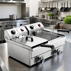 20L Twin Basket Electric Fryer for Enhanced Cooking