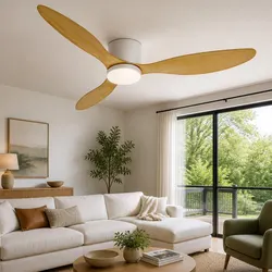 52 Inch Ceiling Fan DC Motor LED Light Remote Control Reverse Cycle Quiet