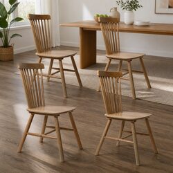 Enhance Your Space with Windsor Dining Chairs in Oak Wood