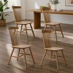 Enhance Your Space with Windsor Dining Chairs in Oak Wood