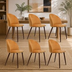 Elevate Your Dining Area with a Set of 6 Velvet Chairs
