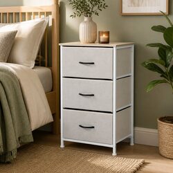 Enhance Your Space with a 3-Drawer Bedside Storage Unit