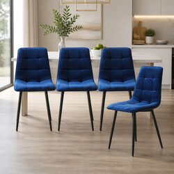 Enhance Your Dining Experience with 4 Velvet Chairs