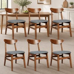 Enhance Your Dining Experience with 6 Linen Upholstered Chairs