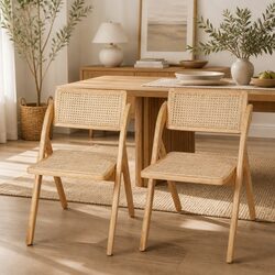 Enhance Your Space with This Foldable Dining Chair Set