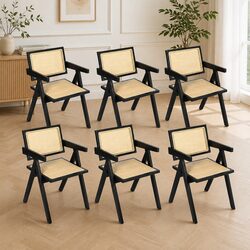 Elegant Black Wicker Armchair Set to Elevate Your Space