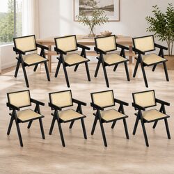 Stylish Black Wicker Armchair Set for Your Home