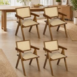 Enhance Your Dining Experience with Walnut Wicker Chairs
