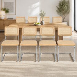 Stylish Rattan Dining Chairs Set of 8 for Elegant Spaces