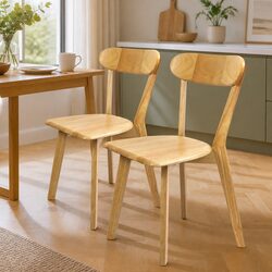 Enhance Your Dining Space with This Wooden Chair Set