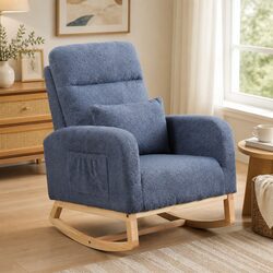 Enhance Your Living Space with This Rocking Chair and Ottoman