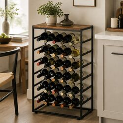Enhance Your Home with a 30-Bottle Wine Rack