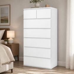 Stylish 7 Drawer Tall Storage Cabinet for Modern Living