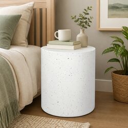 Elevate Your Space with Round Terrazzo Cylinder Table