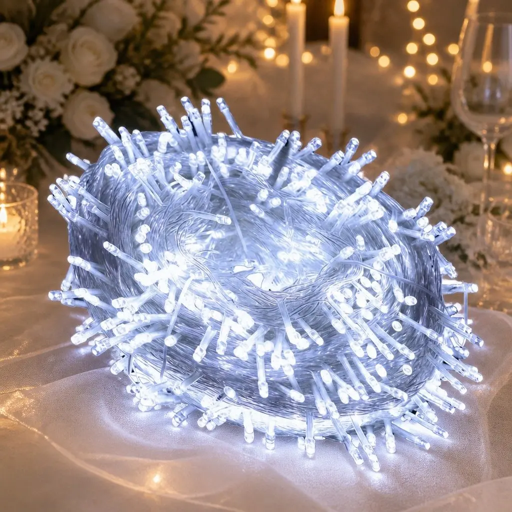 300 LED String Lights Cool White Indoor Outdoor Wedding Party Decoration