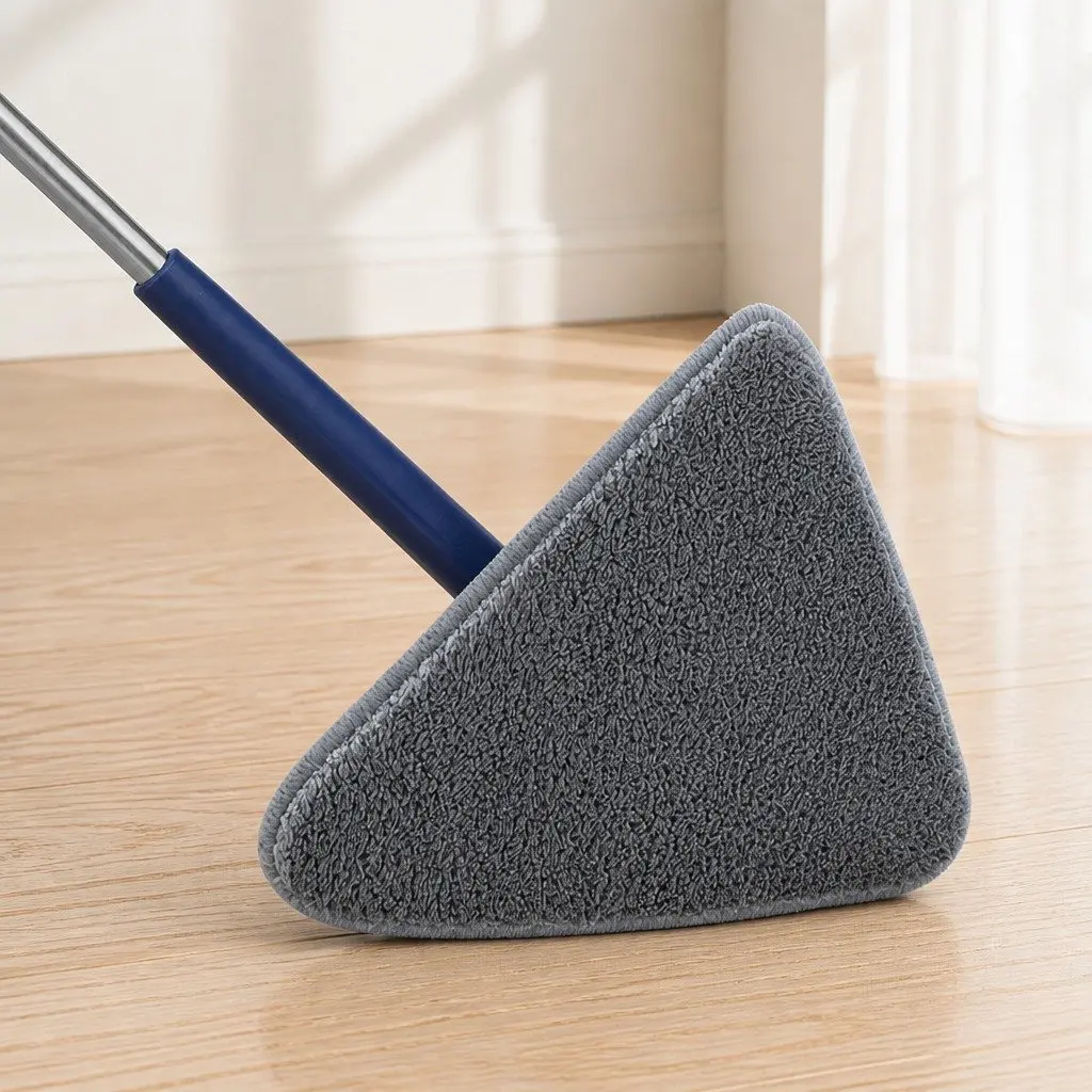 Cleaning Mop 360° Rotatable Head with 5 Microfibre Cloth Pads for Hard Floors