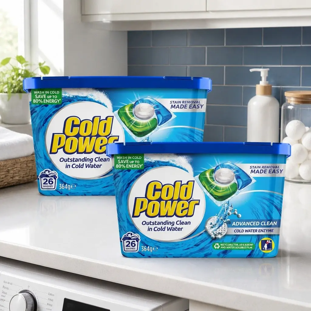 Laundry Detergent Pods 52 Washes Triple Action Formula Quick Dissolving Biodegradable Film