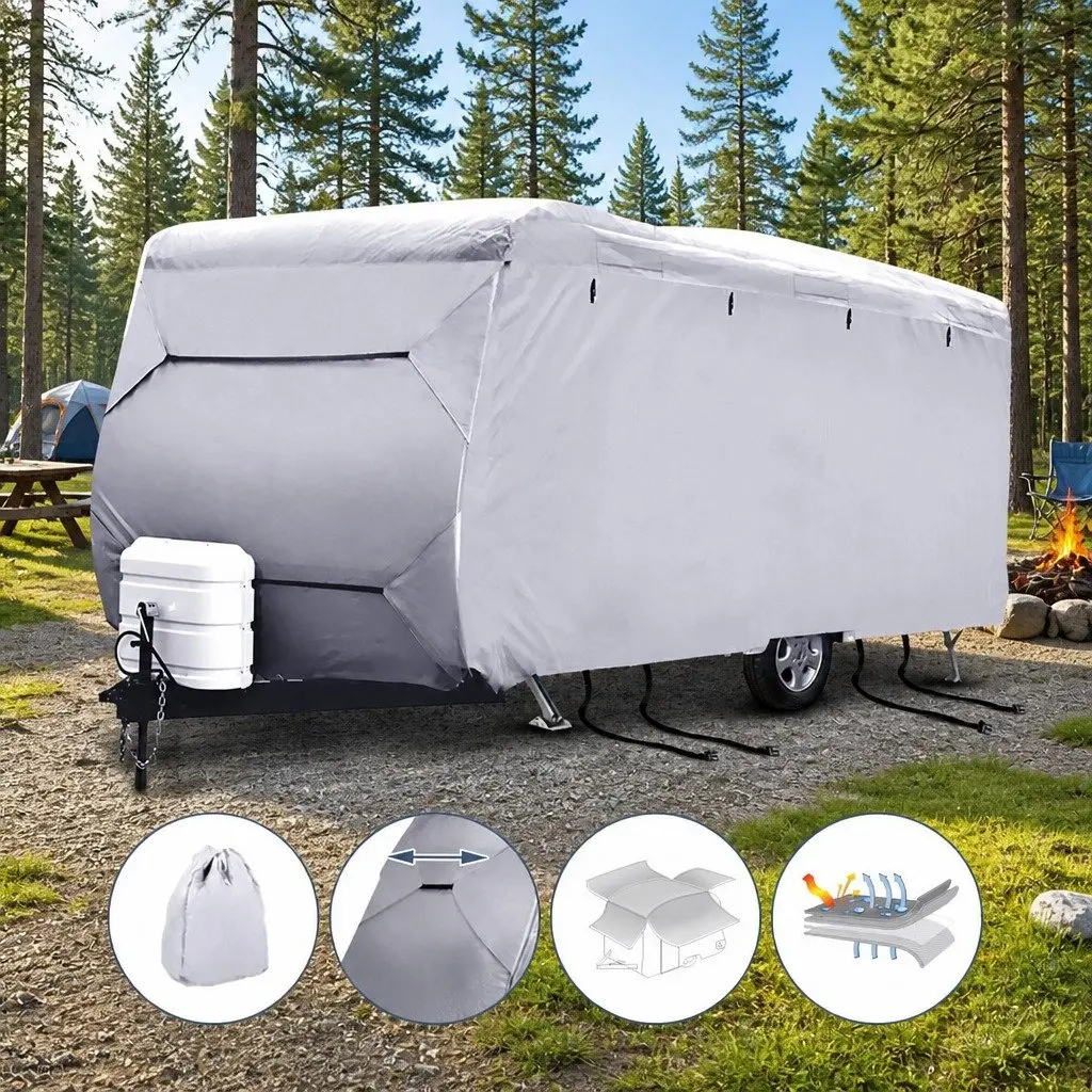 Caravan Cover 16-18ft 4 Layer Polypropylene Waterproof UV Protection