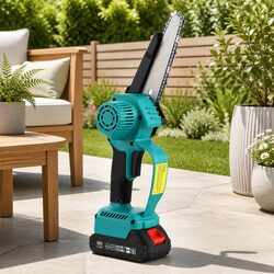 6 Inch Mini Cordless Electric Chainsaw Rechargeable Wood Cutter Pruning Tool