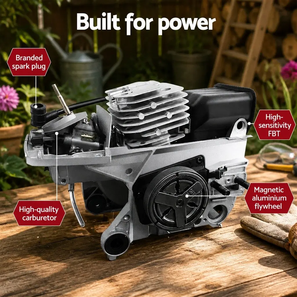 42CC Petrol Chainsaw 16 Inch Bar Lightweight Durable Steel Construction Garden Power Tool