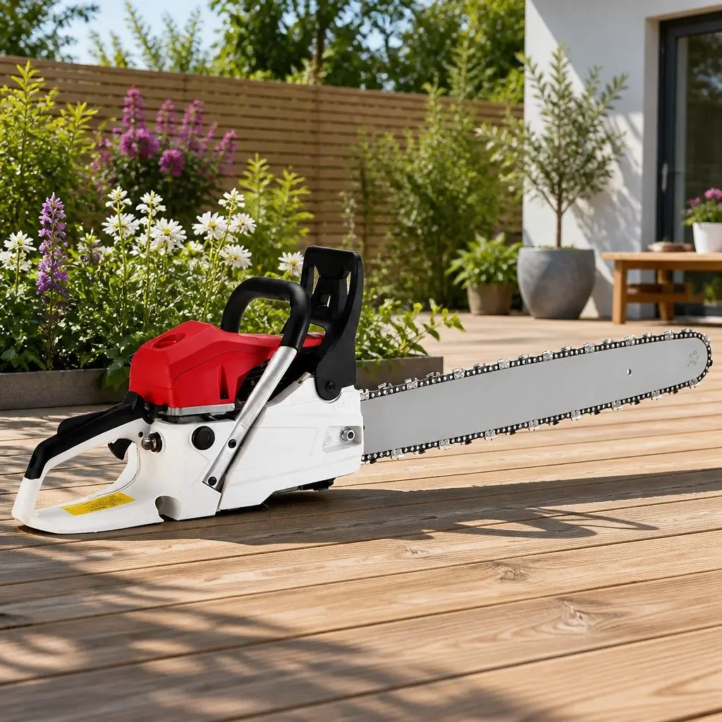 Petrol Chainsaw 62cc 24 Inch Bar E-Start Anti-Vibration Cutting Tool