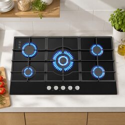 Enhance Your Kitchen with a 90cm 5 Burner Gas Cooktop