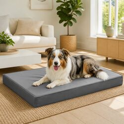 Stylish XL Dog Bed to Elevate Your Pet's Comfort Grey 111x81cm