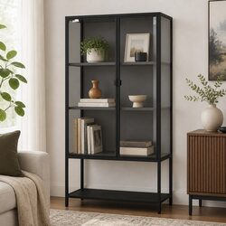 Versatile 4-Tier Glass Display Unit for Stunning Storage