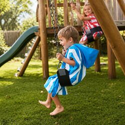 Quick-Drying Kids Poncho Towel with Pouch for Beach Fun