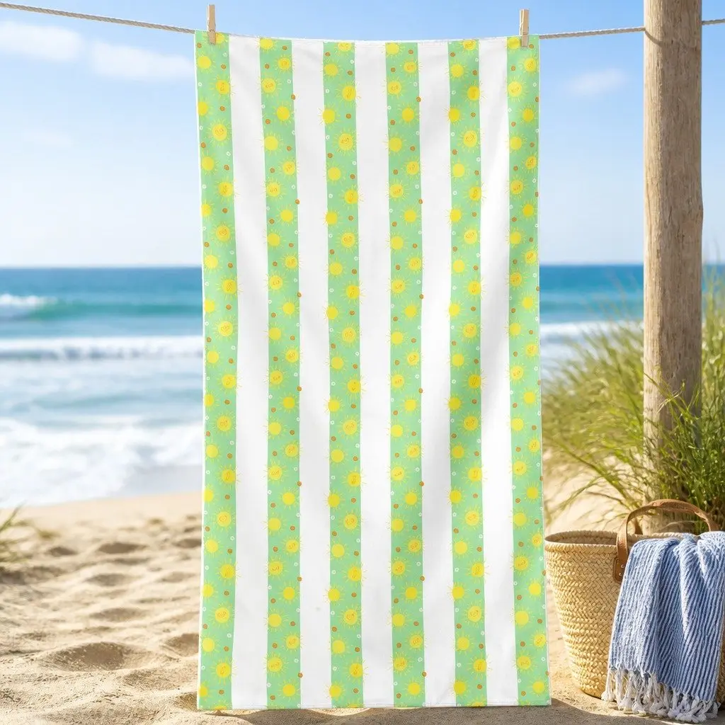 Kids Beach Towel Quick Dry Compact Lightweight Sand Free