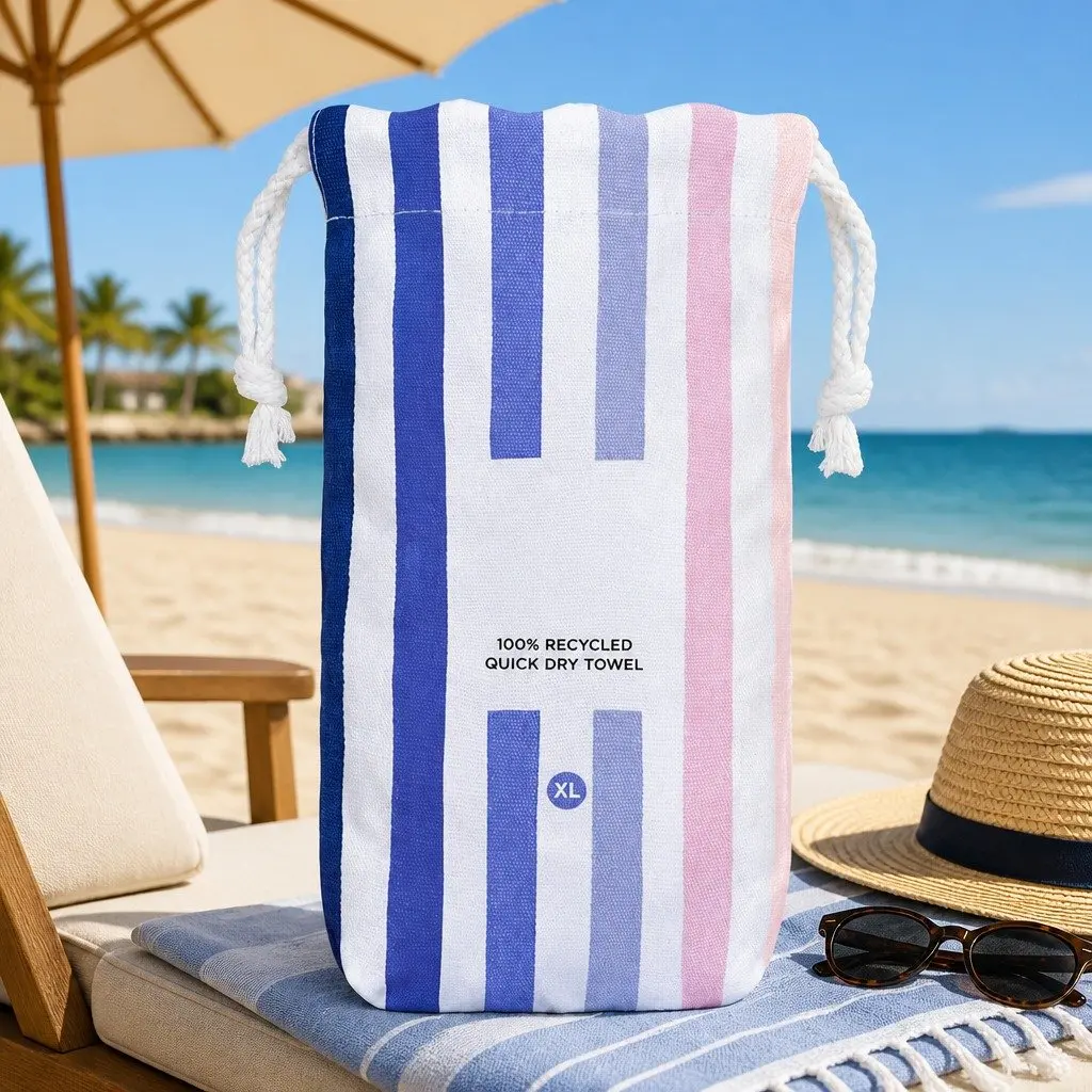 Extra Large Quick Dry Beach Towel Sand Resistant Lightweight Compact Travel
