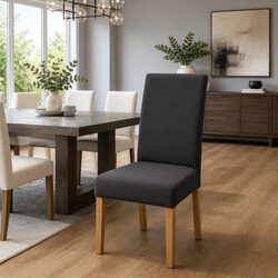 Grey Spandex Chair Covers Set: Elevate Your Dining Space