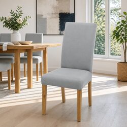Transform Your Dining Space with Grey Chair Covers (4 Pack)
