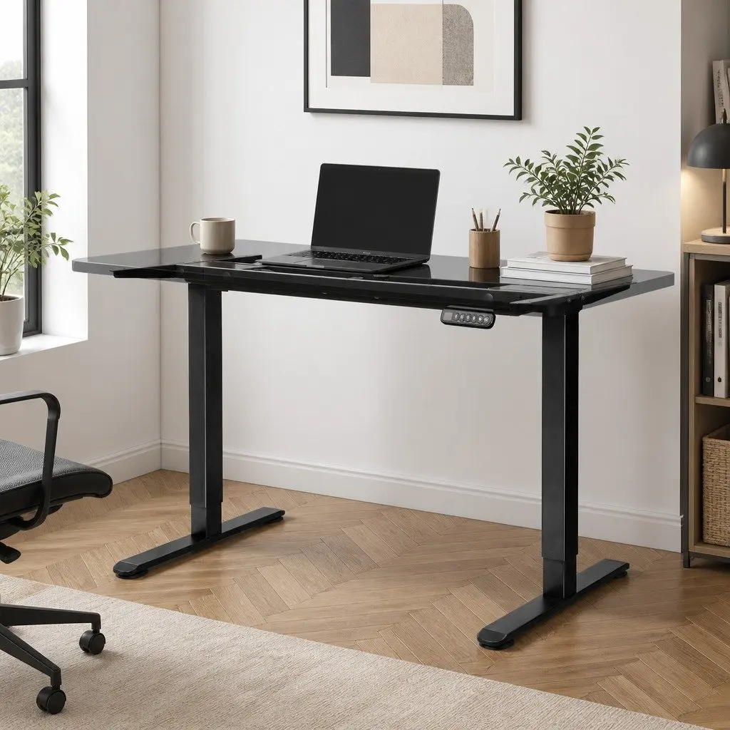 Electric Standing Desk Frame Dual Motor Height Adjustable for Home Office
